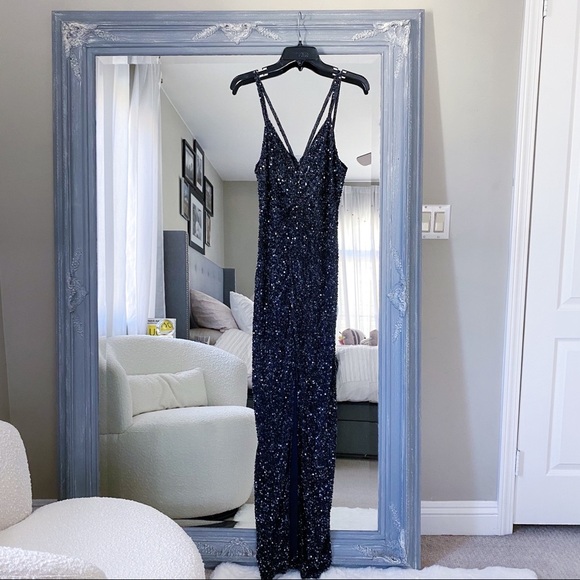 NWT Parker Black Luna Dress‎ in Midnight Sequin 2 XS - Picture 12 of 12
